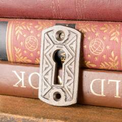 #43126 - Ornate&nbsp;Antique&nbsp;Cast&nbsp;Iron&nbsp;Keyhole&nbsp;Escutcheon&nbsp;image