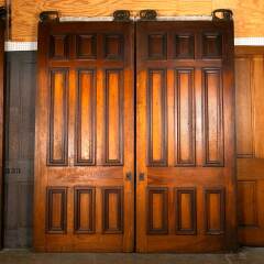 #43133 - 89x104&nbsp;Salvaged&nbsp;Antique&nbsp;Pocket&nbsp;Doors&nbsp;image