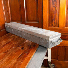 #43424 - Long&nbsp;Galvanized&nbsp;Metal&nbsp;Container&nbsp;with&nbsp;Lid&nbsp;image