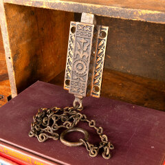 #43578 - Antique&nbsp;Victorian&nbsp;Eastlake&nbsp;Surface&nbsp;Door&nbsp;Bolt&nbsp;image