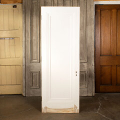 #43697 - 30x83&nbsp;Salvaged&nbsp;Antique&nbsp;1&nbsp;Panel&nbsp;Interior&nbsp;Door&nbsp;image