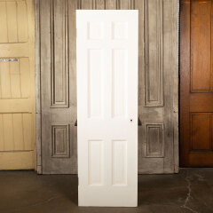 #43743 - 24x77&nbsp;Salvaged&nbsp;Antique&nbsp;6&nbsp;Panel&nbsp;Interior&nbsp;Door&nbsp;image