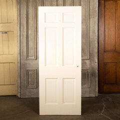 #43747 - 30x77&nbsp;Salvaged&nbsp;Antique&nbsp;6&nbsp;Panel&nbsp;Interior&nbsp;Door&nbsp;image