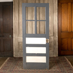 #43751 - 32x80&nbsp;Salvaged&nbsp;4&nbsp;Lite&nbsp;3&nbsp;Panel&nbsp;Entry&nbsp;Door&nbsp;image
