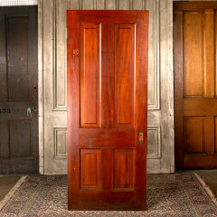 #43755 - 32x80&nbsp;Salvaged&nbsp;4&nbsp;Panel&nbsp;Wood&nbsp;Interior&nbsp;Door&nbsp;image