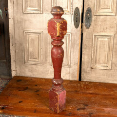 #43817 - Salvaged&nbsp;Antique&nbsp;Wood&nbsp;Staircase&nbsp;Newel&nbsp;Post&nbsp;image