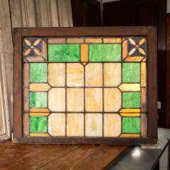 #43869 - Salvaged&nbsp;Antique&nbsp;Stained&nbsp;Glass&nbsp;Window&nbsp;image