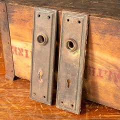 #43998 - Antique&nbsp;Brass&nbsp;Doorknob&nbsp;Backplates&nbsp;Hardware&nbsp;image