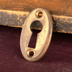 #44038 - Antique&nbsp;Yale&nbsp;Door&nbsp;Keyhole&nbsp;Escutcheon&nbsp;image