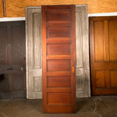 #44085 - 30x96&nbsp;Antique&nbsp;6&nbsp;Panel&nbsp;Pine&nbsp;Interior&nbsp;Door&nbsp;image