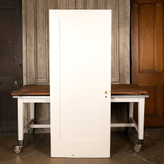 #44161 - 32x77&nbsp;Salvaged&nbsp;Antique&nbsp;1&nbsp;Panel&nbsp;Interior&nbsp;Door&nbsp;image