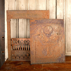 #44247 - Antique&nbsp;Fireplace&nbsp;Surround&nbsp;&&nbsp;Summer&nbsp;Cover&nbsp;image