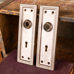 #44310 - Antique&nbsp;Metal&nbsp;Doorknob&nbsp;Backplates&nbsp;Hardware&nbsp;image