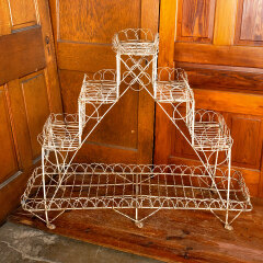 #44328 - Antique&nbsp;Victorian&nbsp;Metal&nbsp;Wire&nbsp;Plant&nbsp;Stand&nbsp;image