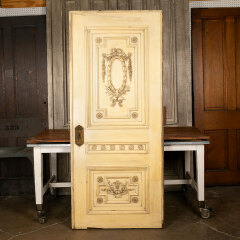 #44389 - 36x84&nbsp;Ornate&nbsp;Antique&nbsp;Pocket&nbsp;Door&nbsp;with&nbsp;Mirror&nbsp;image