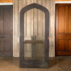 #44440 - 39x85&nbsp;Antique&nbsp;Oak&nbsp;Pointed&nbsp;Arch&nbsp;Screen&nbsp;Door&nbsp;image