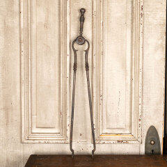 #44700 - Antique&nbsp;Cast&nbsp;Iron&nbsp;Fireplace&nbsp;Tongs&nbsp;image