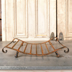 #44791 - Antique&nbsp;Wrought&nbsp;Iron&nbsp;Log&nbsp;Holder&nbsp;Basket&nbsp;image