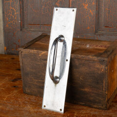 #44834 - Vintage&nbsp;Chrome&nbsp;Door&nbsp;Pull&nbsp;Handle&nbsp;Hardware&nbsp;image