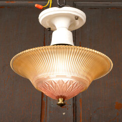 #45204 - Vintage&nbsp;Flush&nbsp;Mount&nbsp;Single&nbsp;Light&nbsp;Chandelier&nbsp;image