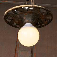 #45206 - Antique&nbsp;Flush&nbsp;Mount&nbsp;Single&nbsp;Light&nbsp;Chandelier&nbsp;image