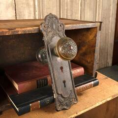 #45222 - Antique&nbsp;Lockwood&nbsp;Entry&nbsp;Door&nbsp;Hardware&nbsp;Set&nbsp;image