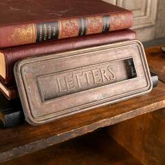 #45241 - Antique&nbsp;LETTERS&nbsp;Door&nbsp;Mail&nbsp;Slot&nbsp;Hardware&nbsp;image