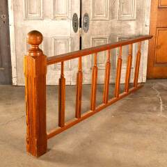 #45868 - Antique&nbsp;Pine&nbsp;Balustrade&nbsp;Railing&nbsp;&&nbsp;Newel&nbsp;Post&nbsp;image