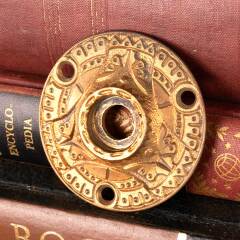 #45884 - Antique&nbsp;Victorian&nbsp;Bronze&nbsp;Doorknob&nbsp;Rosette&nbsp;image
