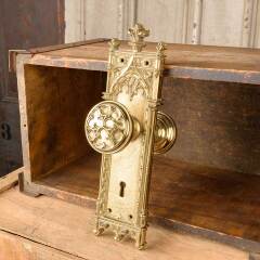 #46018 - Reproduction&nbsp;Brass&nbsp;Corbin&nbsp;Door&nbsp;Hardware&nbsp;Set&nbsp;image