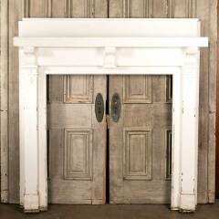 #46260 - Antique&nbsp;Painted&nbsp;Wood&nbsp;Fireplace&nbsp;Mantel&nbsp;image