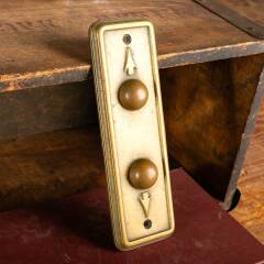 #46295 - Antique&nbsp;Bronze&nbsp;Elevator&nbsp;Arrow&nbsp;Button&nbsp;Plate&nbsp;image