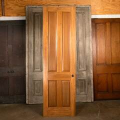 #46530 - 28x96&nbsp;Salvaged&nbsp;Interior&nbsp;4&nbsp;Panel&nbsp;Wood&nbsp;Door&nbsp;image