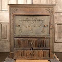 #46575 - Antique&nbsp;Cast&nbsp;Iron&nbsp;Fireplace&nbsp;Insert&nbsp;&&nbsp;Surround&nbsp;image
