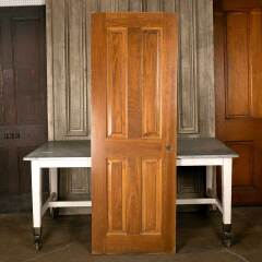 #46835 - 28x80&nbsp;Salvaged&nbsp;4&nbsp;Panel&nbsp;Wood&nbsp;Interior&nbsp;Door&nbsp;image
