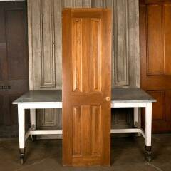#46840 - 24x78&nbsp;Salvaged&nbsp;4&nbsp;Panel&nbsp;Wood&nbsp;Pocket&nbsp;Door&nbsp;image