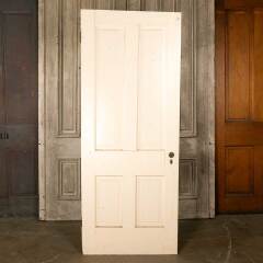 #46848 - 32x80&nbsp;Antique&nbsp;4&nbsp;Panel&nbsp;Wood&nbsp;Interior&nbsp;Door&nbsp;image