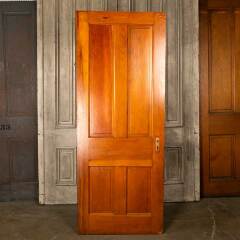 #46854 - 31x80&nbsp;Antique&nbsp;4&nbsp;Panel&nbsp;Pine&nbsp;Interior&nbsp;Door&nbsp;image