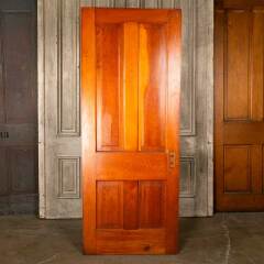 #46855 - 32x80&nbsp;Antique&nbsp;Pine&nbsp;4&nbsp;Panel&nbsp;Interior&nbsp;Door&nbsp;image