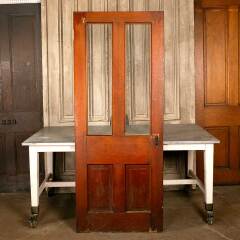 #46867 - 32x80&nbsp;Antique&nbsp;2&nbsp;Lite&nbsp;Wood&nbsp;Entry&nbsp;Door&nbsp;image