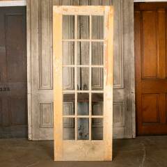 #46871 - 32x83&nbsp;Antique&nbsp;Wood&nbsp;15&nbsp;Lite&nbsp;French&nbsp;Door&nbsp;image