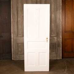 #47015 - 28x75&nbsp;Antique&nbsp;5&nbsp;Panel&nbsp;Wood&nbsp;Interior&nbsp;Door&nbsp;image