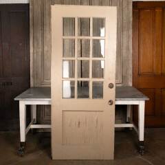 #47057 - 34x81&nbsp;Antique&nbsp;12&nbsp;Lite&nbsp;Wood&nbsp;Entry&nbsp;Door&nbsp;image