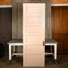 #47084 - 30x88&nbsp;Antique&nbsp;6&nbsp;Panel&nbsp;Wood&nbsp;Interior&nbsp;Door&nbsp;image