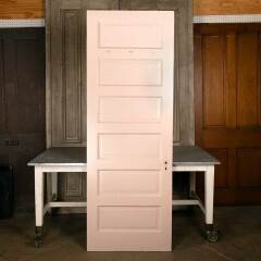 #47085 - 32x89&nbsp;Antique&nbsp;6&nbsp;Panel&nbsp;Wood&nbsp;Interior&nbsp;Door&nbsp;image