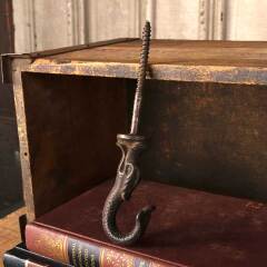 #47117 - Antique&nbsp;Cast&nbsp;Iron&nbsp;Dolphin&nbsp;Fish&nbsp;Ceiling&nbsp;Hook&nbsp;image