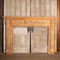 #47240 - Antique&nbsp;Carved&nbsp;Pine&nbsp;Fireplace&nbsp;Mantel&nbsp;image