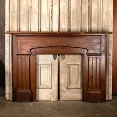#47285 - Salvaged&nbsp;Antique&nbsp;Wood&nbsp;Fireplace&nbsp;Mantel&nbsp;image