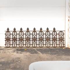 #47518 - Antique&nbsp;Ornate&nbsp;Cast&nbsp;Iron&nbsp;Fencing&nbsp;Section&nbsp;image