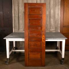 #47526 - 24x72&nbsp;Antique&nbsp;5&nbsp;Panel&nbsp;Pine&nbsp;Interior&nbsp;Door&nbsp;image